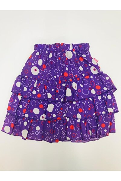 Baby Slon Kids Clup Desenli Fırfırlı Çingene Kız Çocuk Etek