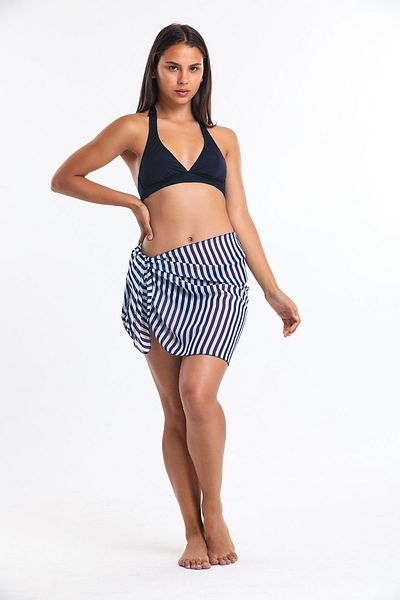 Donna Liberta Striped Pareo Pareo Women's Beach Dress New Season Donnaliberta 9801