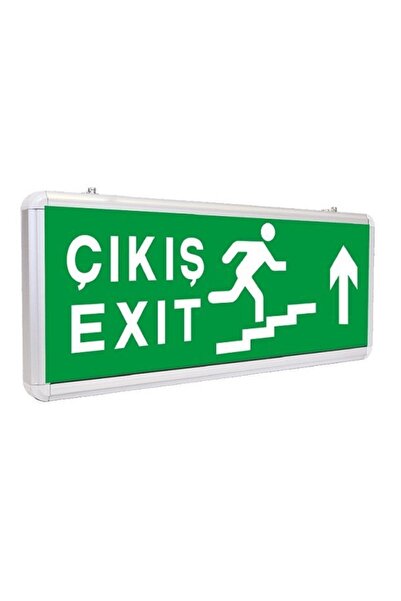 YCL Çift Yönlü 3 Ledli Yukarı Çıkış (EXİT) Merdiven Yönlendirme Armatürü - Ya...