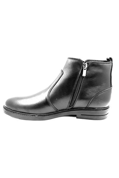 Pierre Cardin 385040 Μαύρες χειμερινές γούνινες ανδρικές μπότες με φερμουάρ