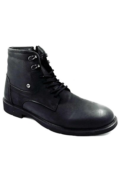 Pierre Cardin 382106 Siyah Kışlık Bağcıklı Fermuarlı Erkek Bot