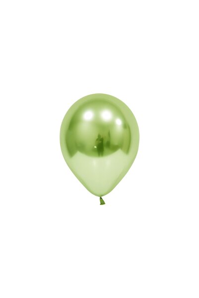 DÜVENCİ TİCARET Light Green Chrome Balloon - 10 Lu