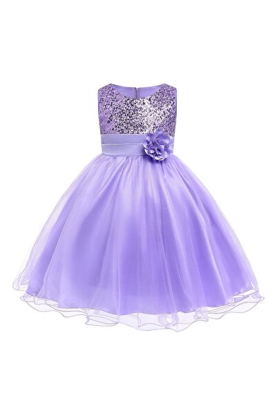 Moda Sitesi فستان سهرة بناتي مزين بالترتر