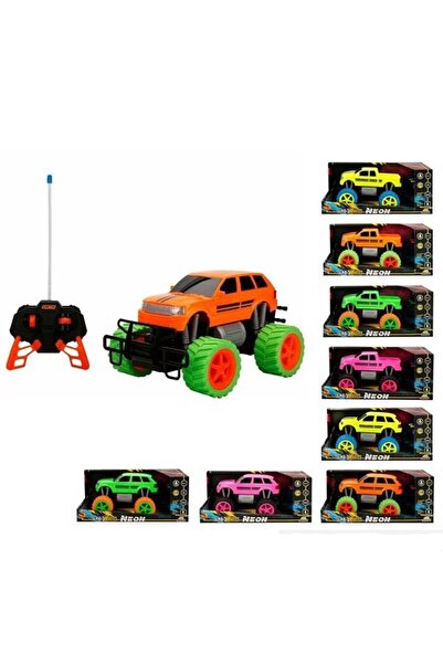 Sunman S01080032 Sunman 1:18 Uzaktan Kumandalı Neon Jumbo Weels USB Şarjlı Araba