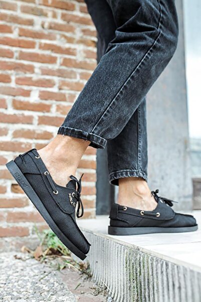 Rainon Store Black Linen Casual Shoes