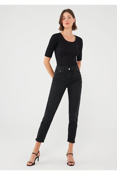 DRC trend Boja Aura Black Mom farmerke pantalona ne izbleđuje