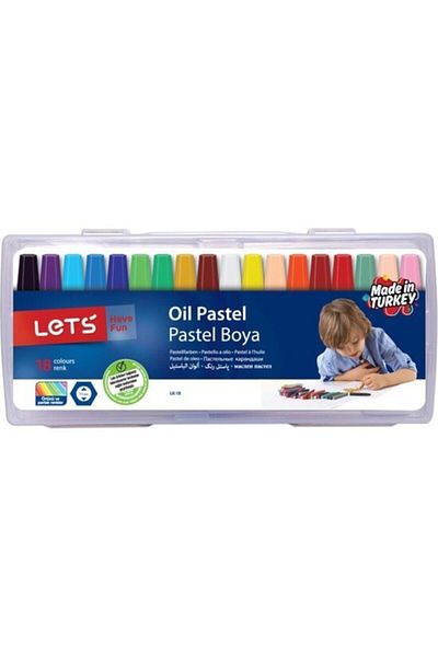 Lets Pastel Paint 18 Colors with Plastic Bag