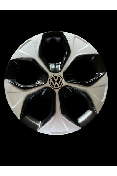 Safran Volkswagen Logolu 15’ınc 4’lü Siyah Gri Jant Kapağı
