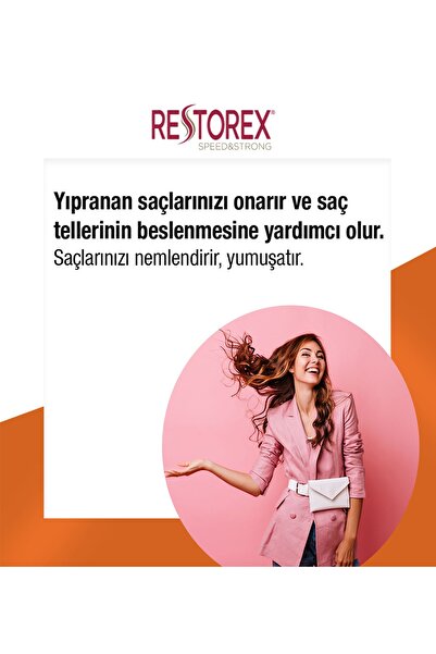 Restorex Sağlıklı Uzama Etkili Şampuan - Kuru Yıpranmış Saçlara Özel 500 ml