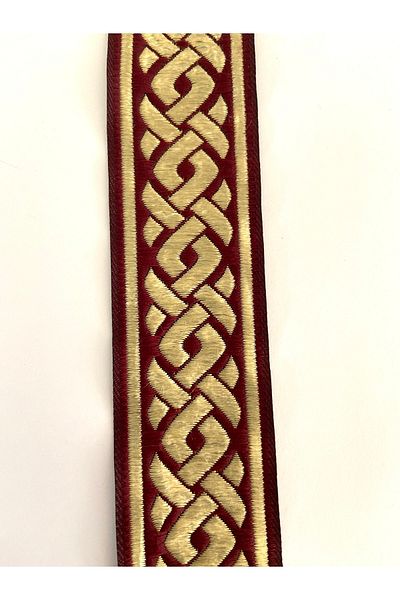 FANTASTIC KURDELE 35069 Woven Border Ribbon