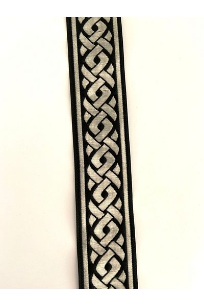 FANTASTIC KURDELE 35069 Woven Border Ribbon