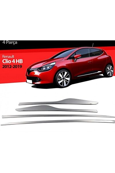 Genel Markalar Renault Clio -4 2012-2020 Krom Yan Kapı Çıtası 4 Parça Paslanm...
