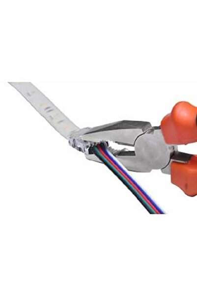 Nexo Dış Mekan Şeritler Için Şerit Kablo Konnektörü Led Şerti Genişliği (10MM) Tek Renk 5 Adet