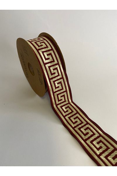 FANTASTIC KURDELE 35062 Woven Border Ribbon