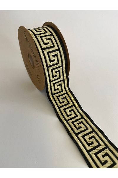 FANTASTIC KURDELE 35062 Woven Border Ribbon