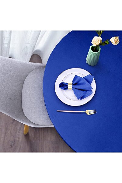 HALFART Mavi Lastikli Masa Örtüsü (120-150cm)