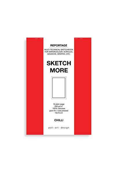 Poli Art Design Cep Eskiz Defteri (suluboya Ve Grafik Için) Watercolor Report...