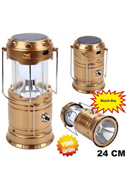 mrtbilisim Kamp Lambası Büyük Boy Güneş Enerjili Kamp Çadır Feneri Led Solar ...