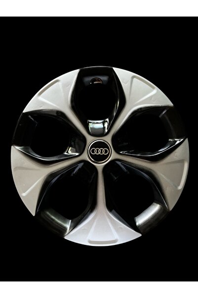 Safran Audı Uyumlu Logolu 12’ınc 4’lü Siyah Gri Jant Kapağı