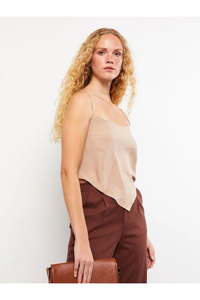 LC Waikiki Γυναικεία μπλούζα casual U-Neck Straight Strap