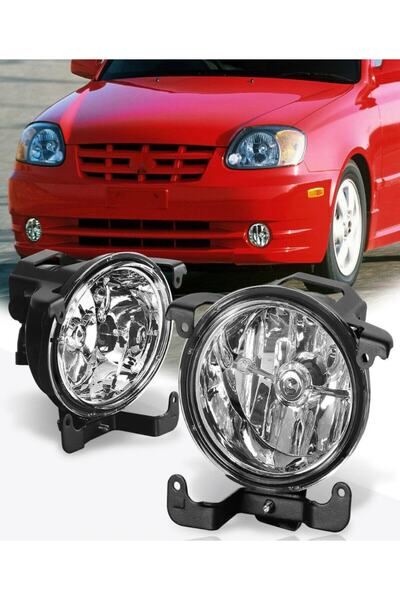 Genel Markalar Hyundai Accent Admire Sağ + Sol Ön Sis Lambası Takımı 2003--2006