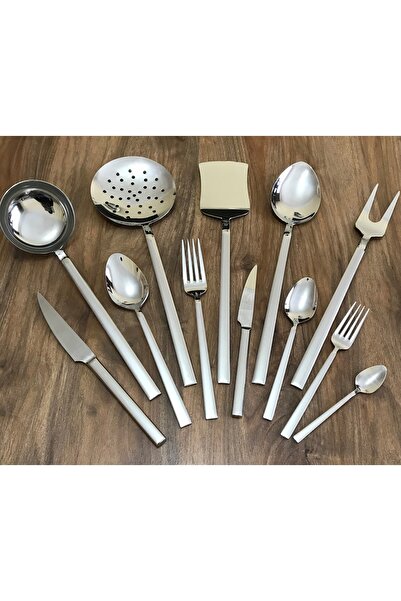 Kardelen Istanbul 89 Pieces 304 /18/10 Spoon Fork Knife Set for 12 People
