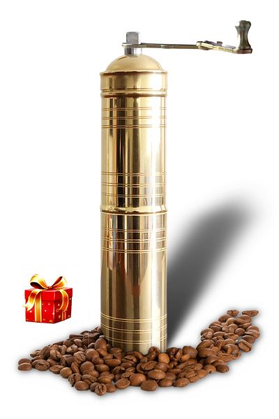 Binbir Trend Brass Coffee Grinder, Spice Mill Btb-120
