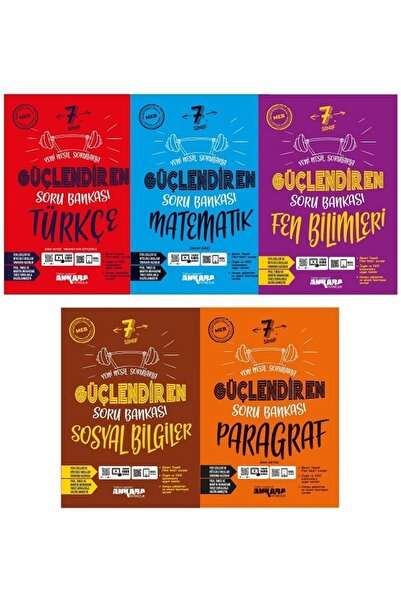 Ankara Yayıncılık 7. Sınıf Güçlendiren Soru Bankası Set (5 Kitap)