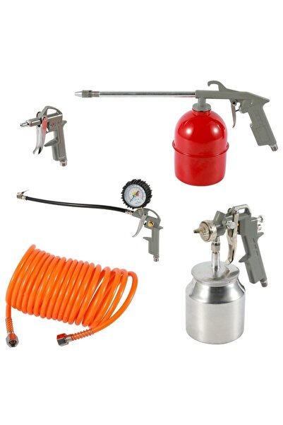 MYTOL 50 Litre Hava Kompresörü 2 Hp 8 Bar Ve 5li Havalı Set