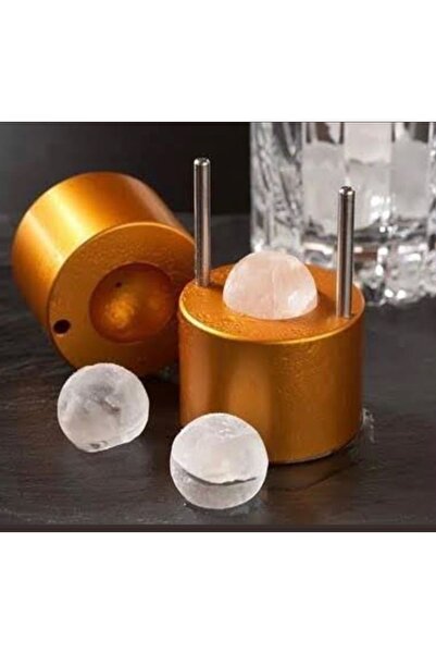 ray plastik Ice Maker Küre Buz Kalıbı Gold