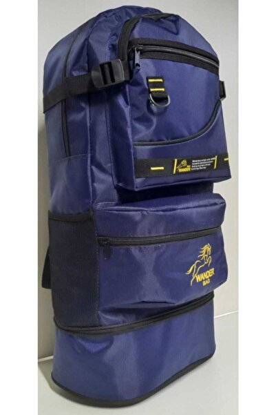 Genel Markalar Unisex Lacivert Körüklü Dağcı Sırt Çantası