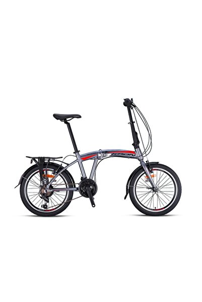 Kron Krn22-310 Fd-2000 Füme Kırmızı 20 Jant 21 Vites Katlanır Bisiklet