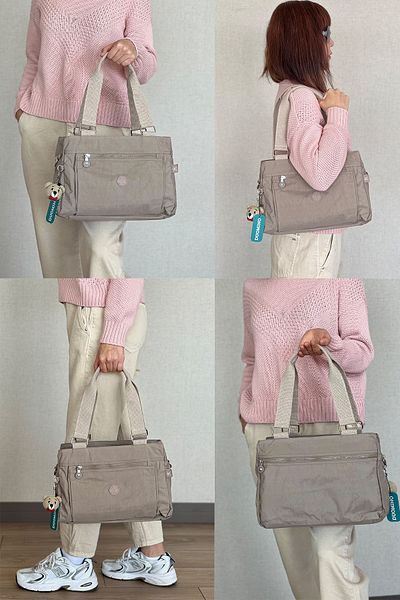 FCSTORE Women's Shoulder Bag - Adjustable Addition, Crossbody, Multi-Pocket, Waterproof + Key Holder