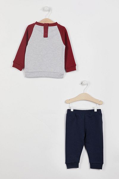 U.S. Polo Assn. Licensed Grimelange Baby Boy Long Sleeve Tracksuit Set