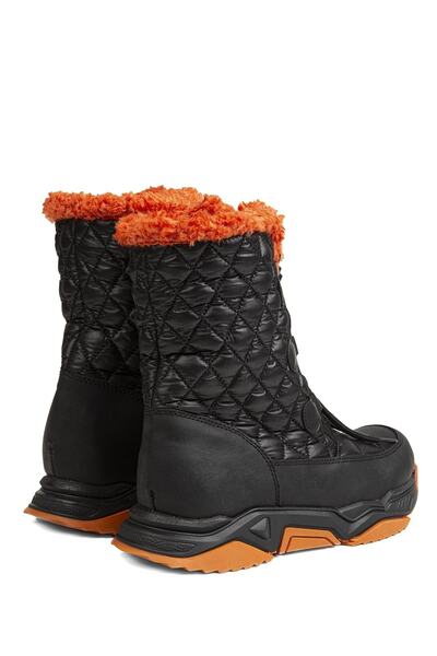 Benetton Μπενέτον ® | Bn-30394 - 3256 Πορτοκαλί Μαύρο - Γυναικείες Μπότες