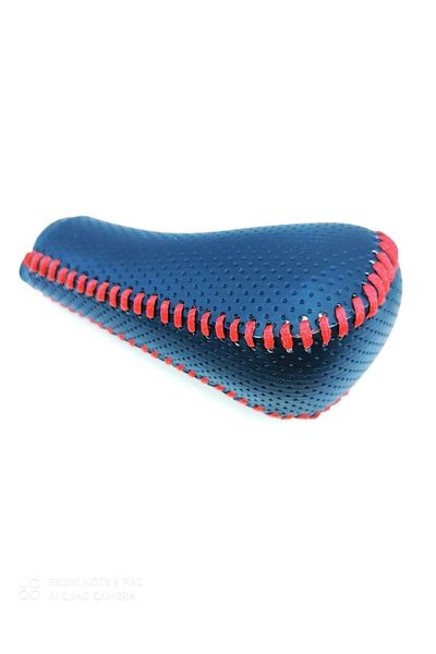 OtoAliEfe Leather and Red Stitching for Citroen C2 C3 C4 C5 Automatic Gear Shift Knob