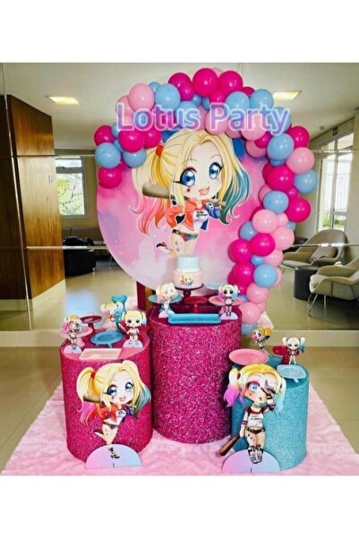 LOTUS PARTY مجموعة سلسلة بالونات للأطفال مكونة من 50 قطعة (فوشيا - أزرق - وردي)