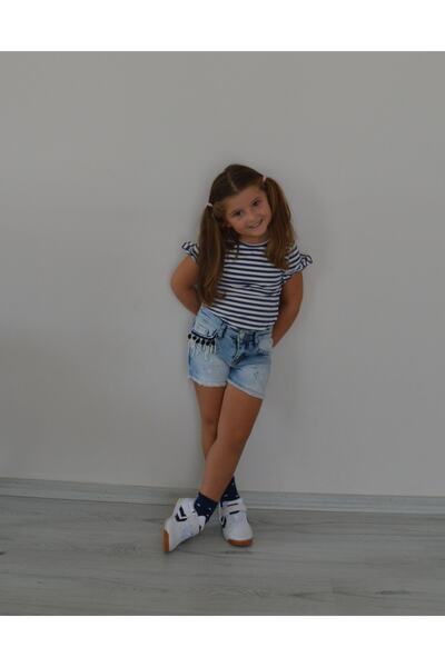 CİCHLİD Girl's Striped T-shirt