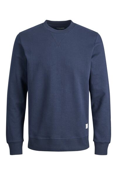 Jack & Jones سويت شيرت رجالي من Jjebasic برقبة دائرية Noos - 12181903 بليزر ك...