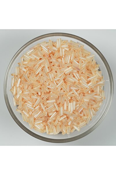 yfhobi 50 Gram - Cam Boru Boncuk, Takı Yapım Boncuğu, Boru Kum Boncuk, Parlak...