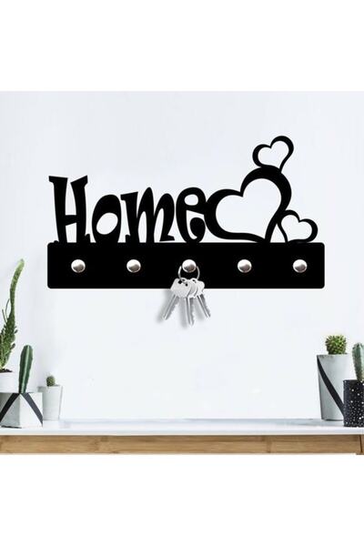10kdekor Lazer Kesim Home Anahtarlık Askılık Dekoratif Home Anahtarlık Hmy02