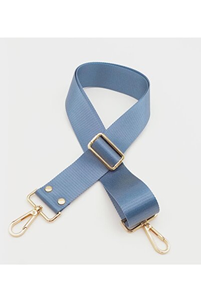 angel çanta aksesuar Coloana Poliester 120x4 Cm Baby Blue Light Gold Metal