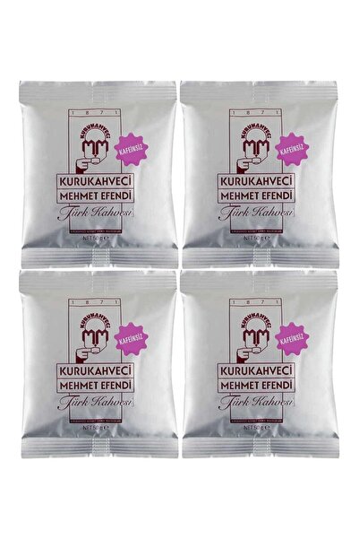 Mehmet Efendi قهوة تركية خالية من الكافيين 50 جرام عبوة فويل × 4 قطع869062742...
