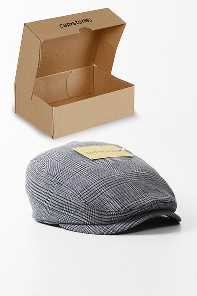 Capstories Plaid Cap (SIZE L - XL) All Seasons Men's Cap Hat