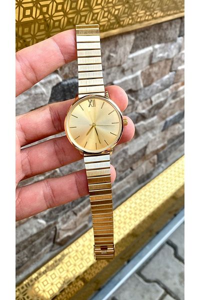 Spectrum Women's Metal Gold Colored Wristwatch with Box
