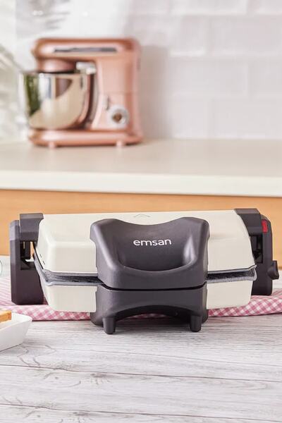 Emsan Power Master Granit 1800w Tost Makinesi Krem