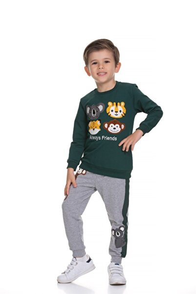 Cicitime Monkey Embroidered Boy's Suit