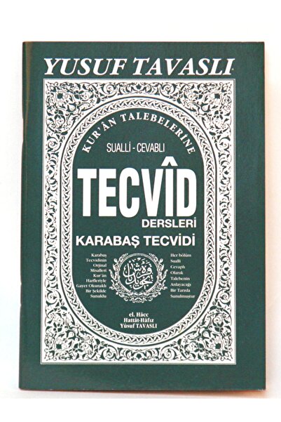 Tavaslı Yayınları Tecvîd Karabaş Açıklamalı-1652