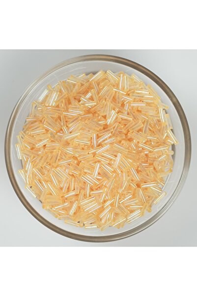 yfhobi 50 Gram - Cam Boru Boncuk, Takı Yapım Boncuğu, Boru Kum Boncuk, Şeffaf...