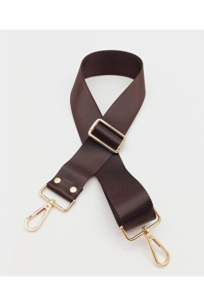 angel çanta aksesuar عمود بوليستر 120x4 سم بني ذهبي فاتح معدني